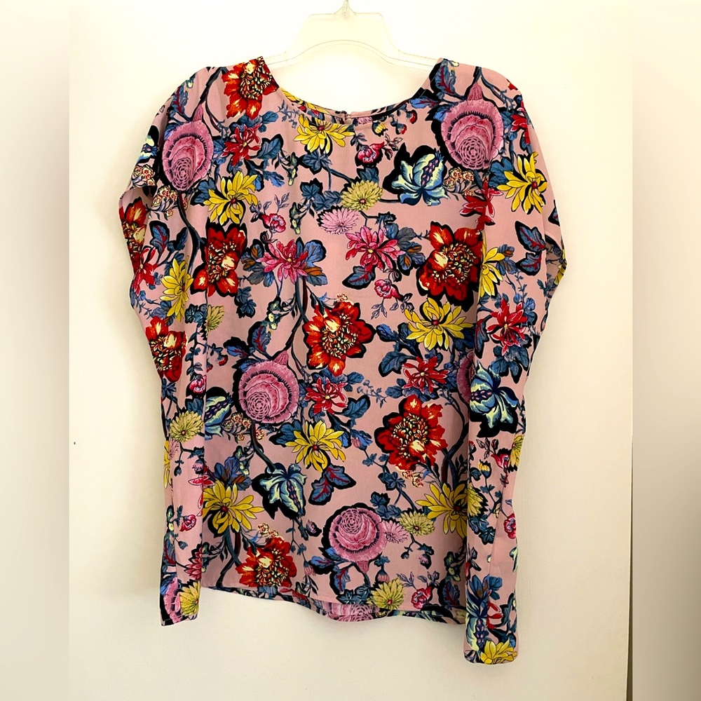 HALOGEN Floral Blouse